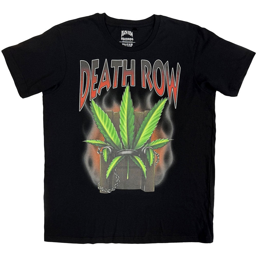 Death Row Records Unisex T-Shirt - Leaf (Black)