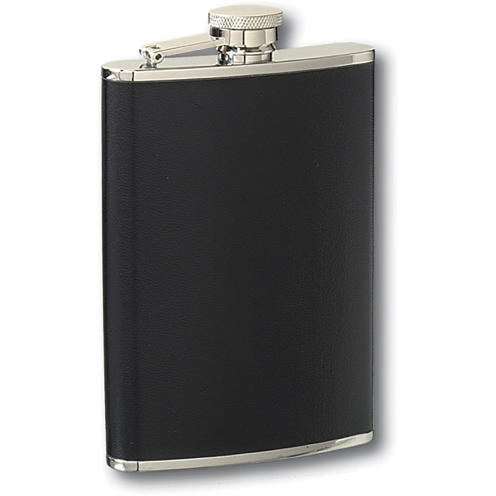 8oz. S. S Steel Flask (Leather Wrap )