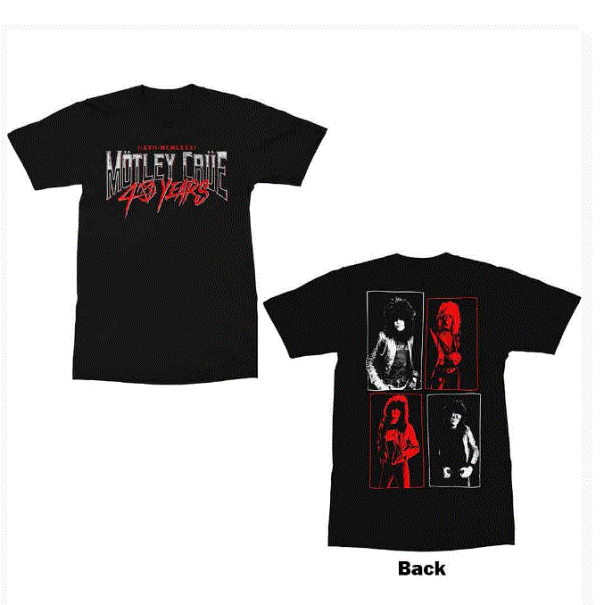 Motley Crue '40 Years' Unisex T-Shirt