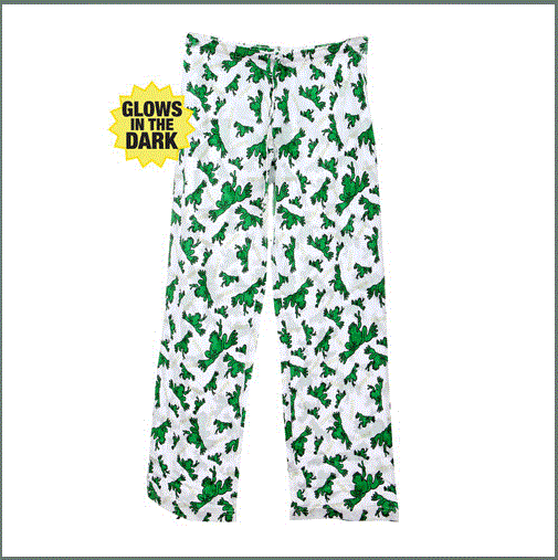 Peace Frogs Glow-in-the-Dark Ribbit Pajama Loungepant
