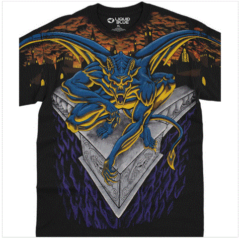 Liquid Blue - Gargoyle Black T-Shirt