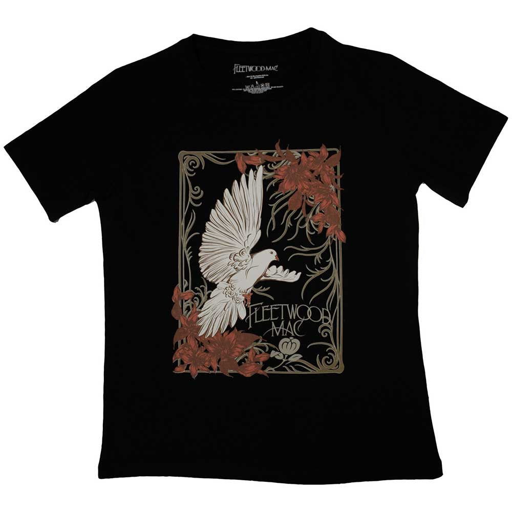 Fleetwood Mac Dove Ladies Black T-Shirt