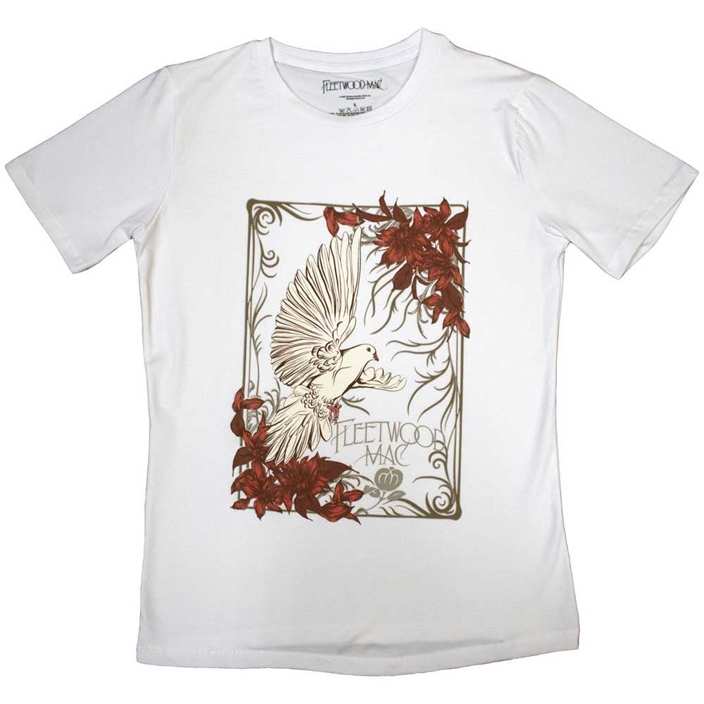 Fleetwood Mac Dove Ladies White T-Shirt