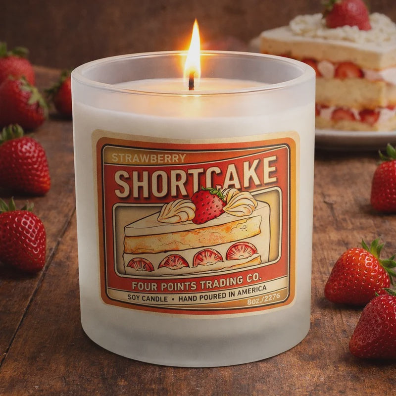 Strawberry Shortcake 4oz Soy Candle