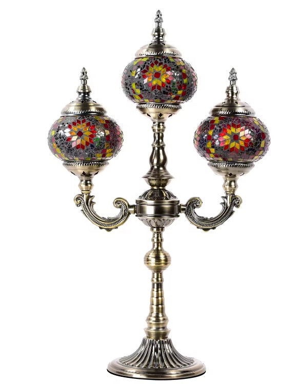 Marrakech 3 Globe Turkish Table Lamp
