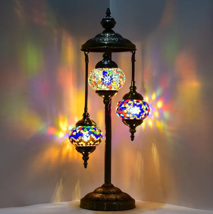 Marrakech 3 Hanging Globe Turkish Lamp