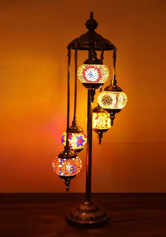 Marrakech 5 Hanging Globe Turkish Lamp