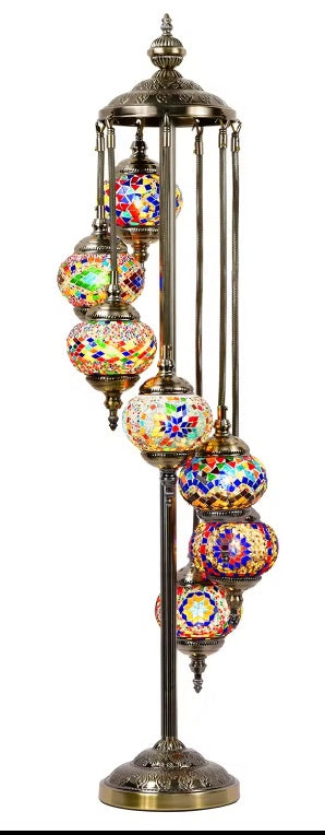 Marrakech 7 Hanging Globe Turkish Lamp