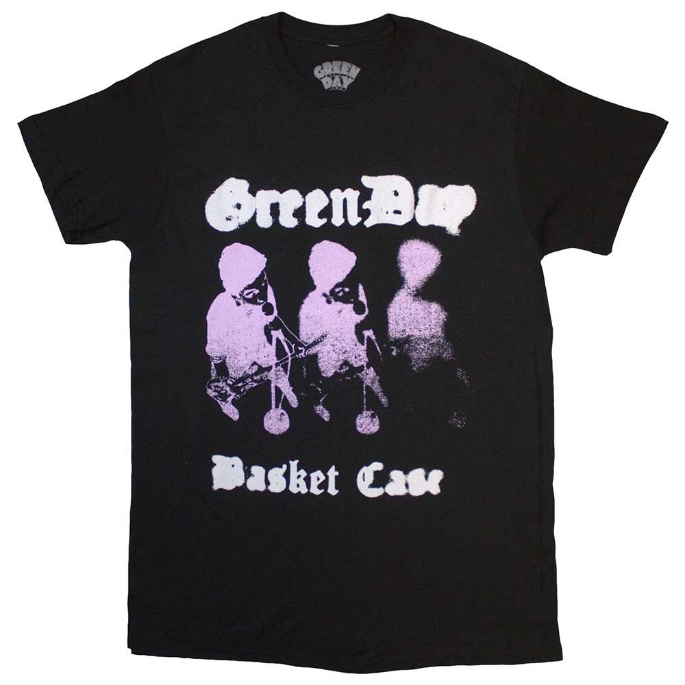 Green Day Unisex T-Shirt: Basket Case - Black