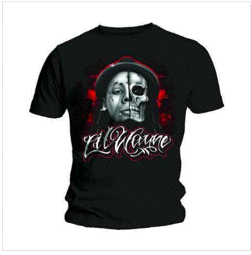 Rock Off - Lil Wayne 'Skull Sketch' Unisex T-Shirt