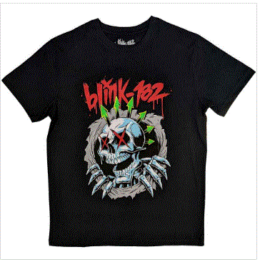 Rock Off - Blink-182 'Six Arrow Skull' Unisex T-Shirt