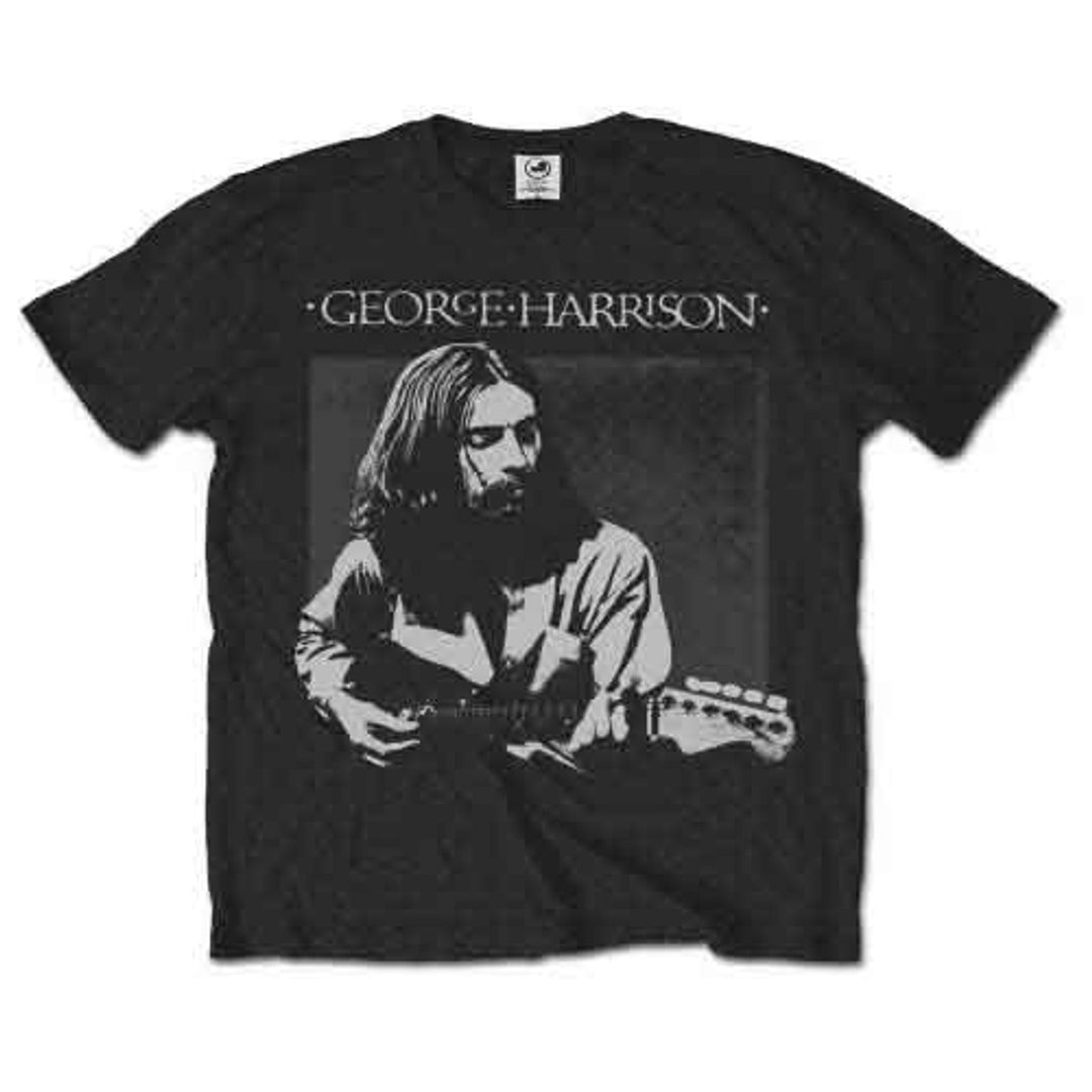 George Harrison Unisex T-Shirt - Live Portrait (Black)