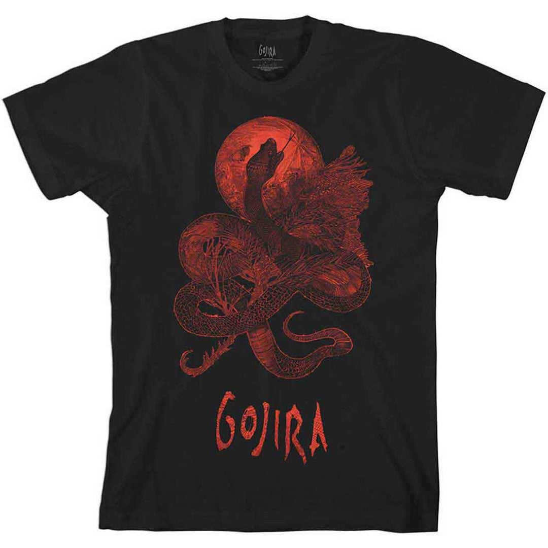 Gojira Unisex T-Shirt: Serpent Moon (Black)