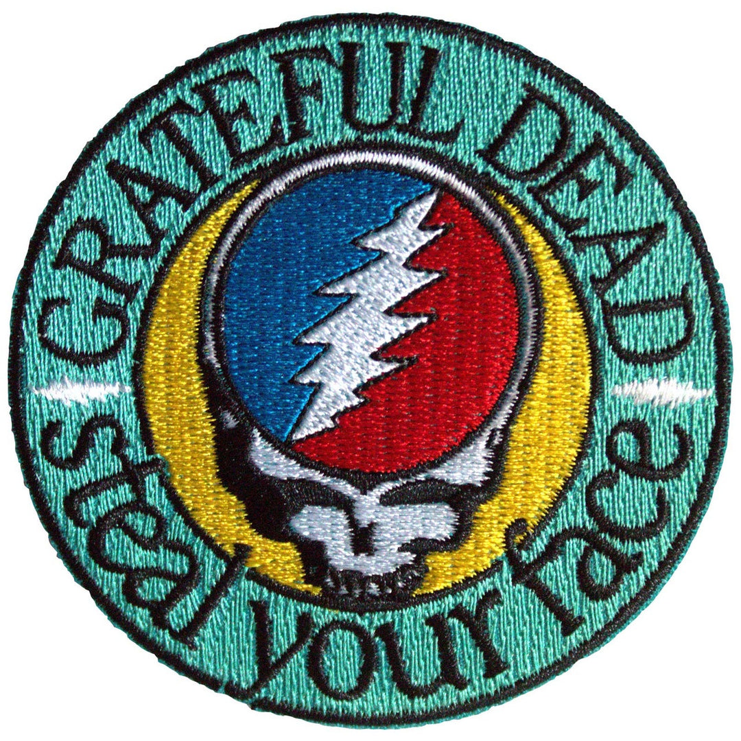 Grateful Dead Standard Patch - Steal Your Face Text Emblem
