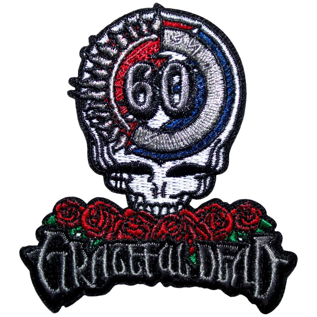 Grateful Dead 60th Anniversary Skull & Logo Patch