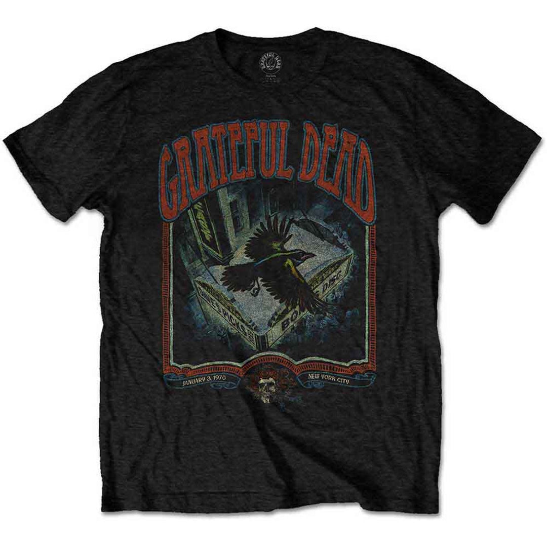 Grateful Dead Unisex T-Shirt - Vintage Poster (Black)
