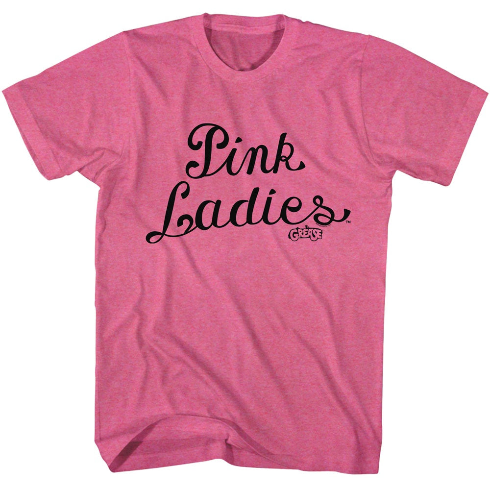 Grease Pink Ladies Retro Pink T-Shirt