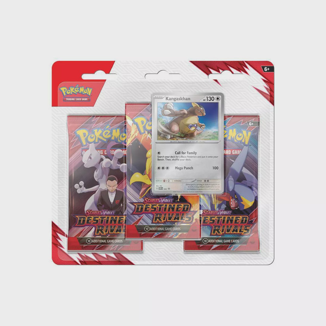 Pokemon TCG Destined Rivals 3 Pack Blister [Kangaskhan]