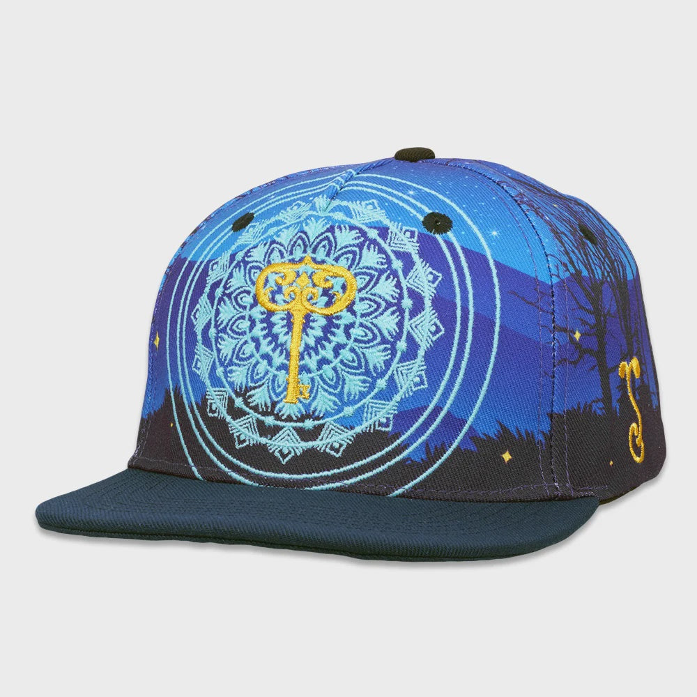 Key to the Forest Navy Blue Snapback Hat