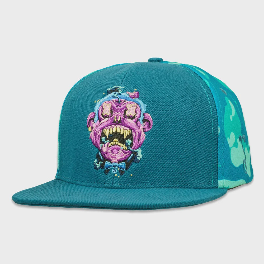 Tarbox Zombie Ape Teal Snapback Hat