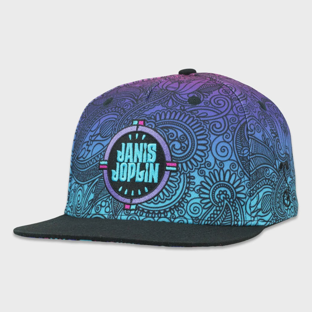 Janis Joplin Cosmic Paisley Snapback Hat