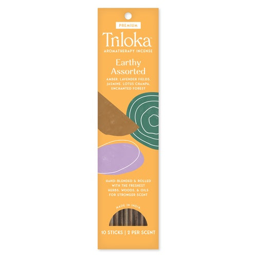 Triloka - Earthy Assorted Premium Incense 10ct