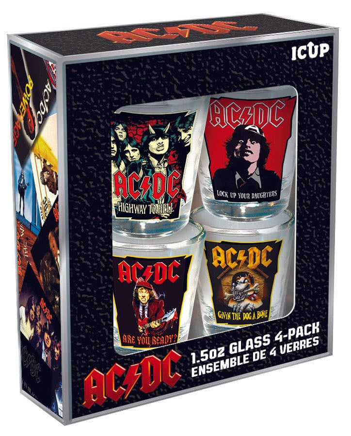 AC/DC Mini Glass Set (4-Pack / 1.5oz)