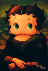 Betty Boop Mona Lisa Poster