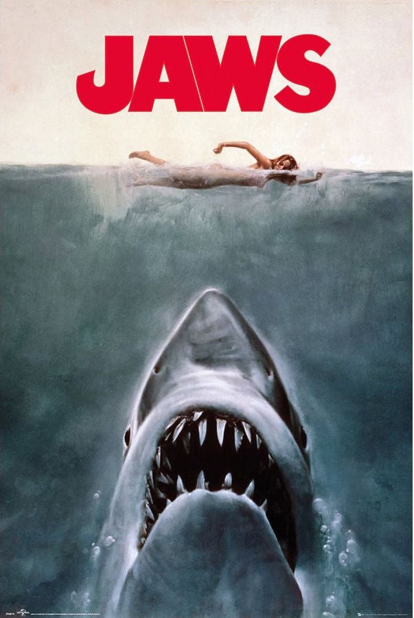 Jaws (No Border) Poster