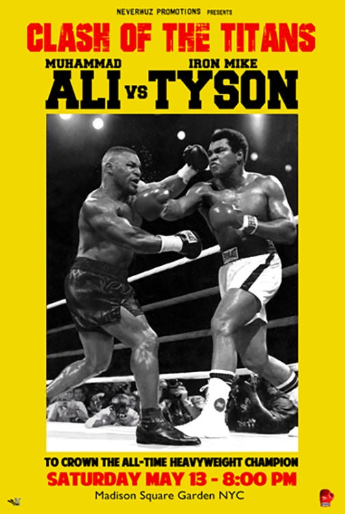 Ali vs Tyson Clash of the Titans Poster