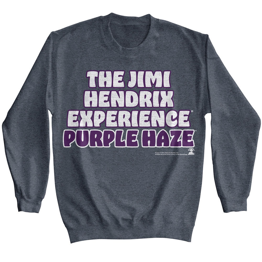 Jimi Hendrix Purple Haze Dark Heather Sweatshirt