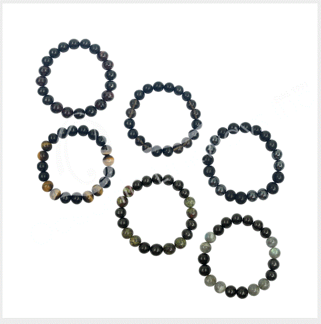 Oceanic - Shungite w/Stones Beaded Bracelet