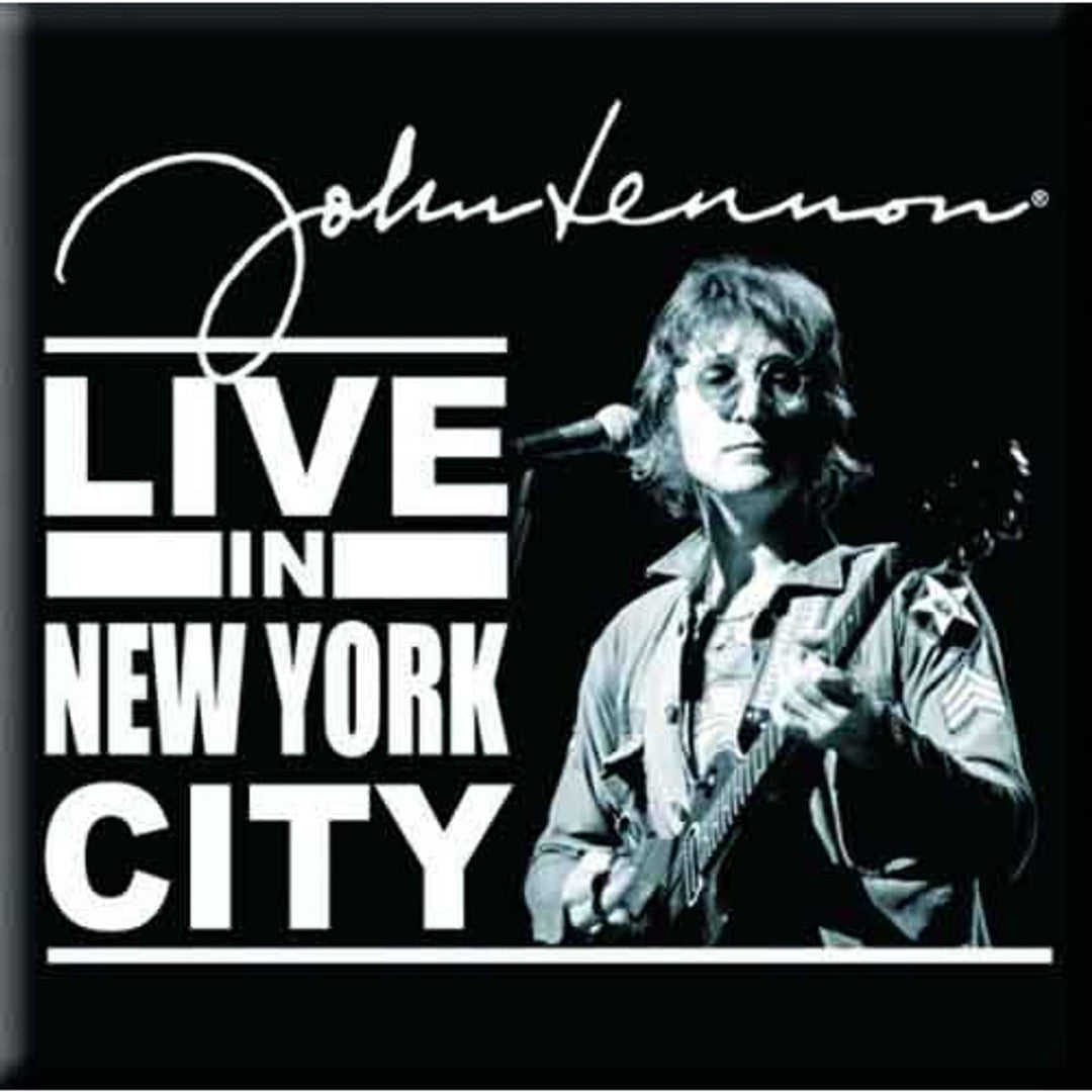 John Lennon Fridge Magnet - Live in New York City