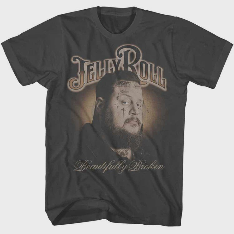 Jelly Roll Beautifully Broken T-Shirt - Graphite