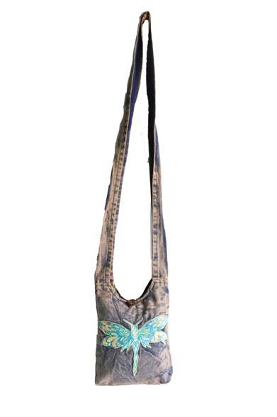 Stonewashed Cotton Boho Crossbody Bag