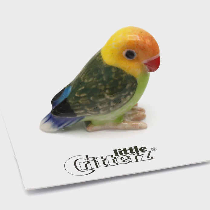 Lovebird "Namibia" - miniature porcelain figurine