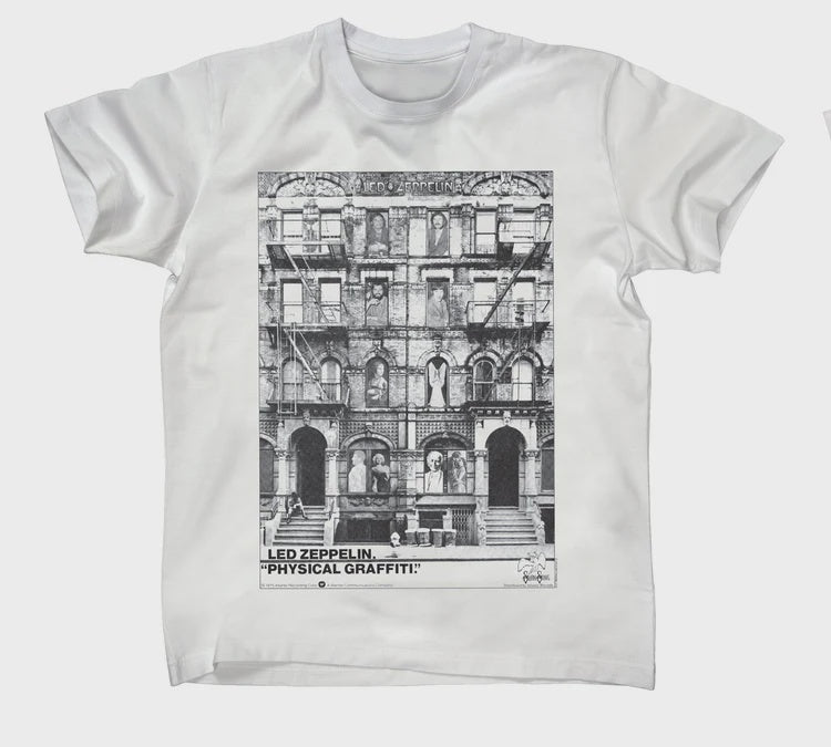 Led Zeppelin Physical Graffiti White T-Shirt