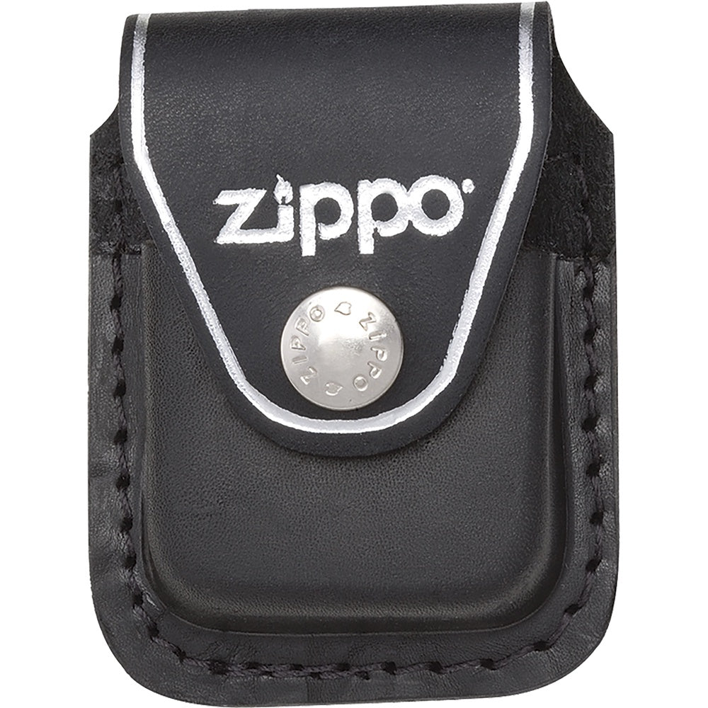 Zippo - Black Leather Pouch w/Clip
