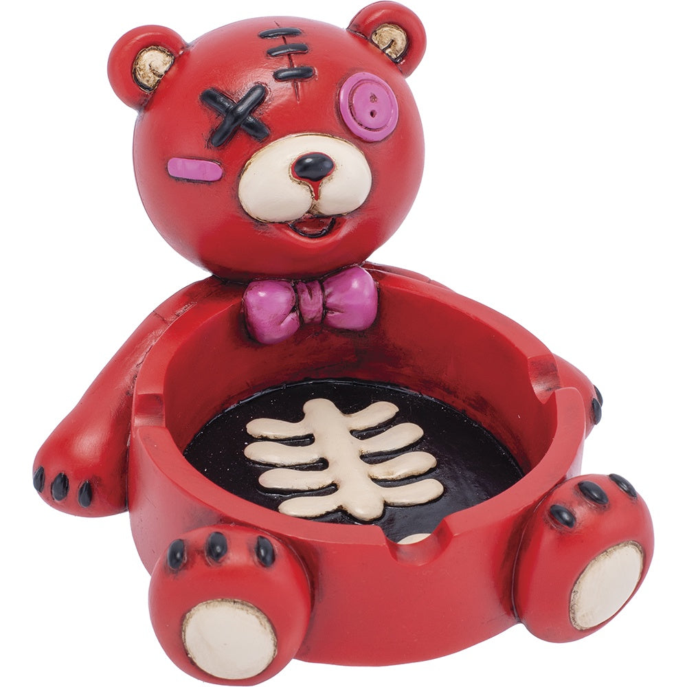 5.8" Red Zombie Bear Ashtray