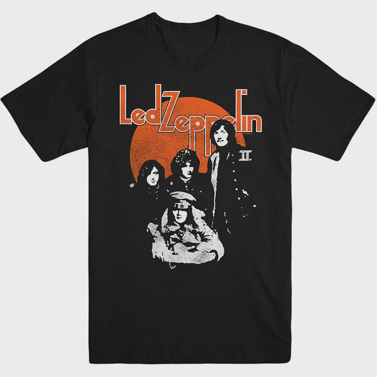 LED ZEPPELIN Attractive Orange Circle T-Shirt