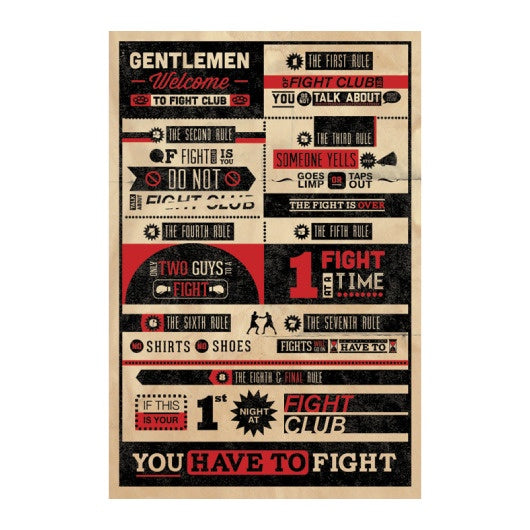 Fight Club You Have to Fight Poster