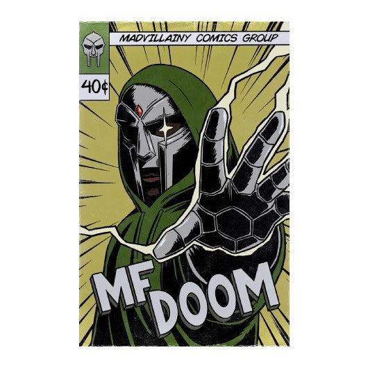 MF Doom Comic Poster