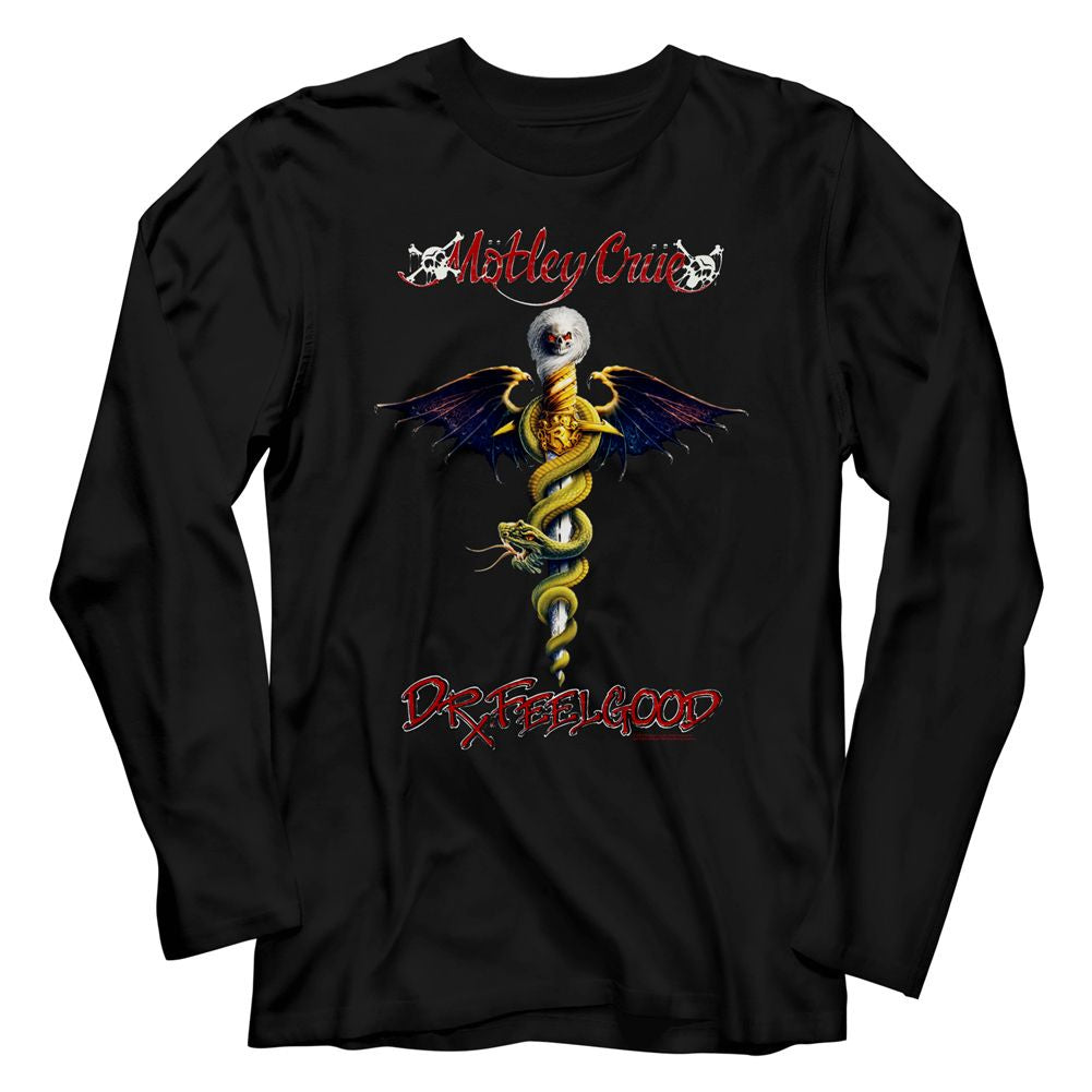 Motley Crue Dr. Feelgood Black Long Sleeve Shirt