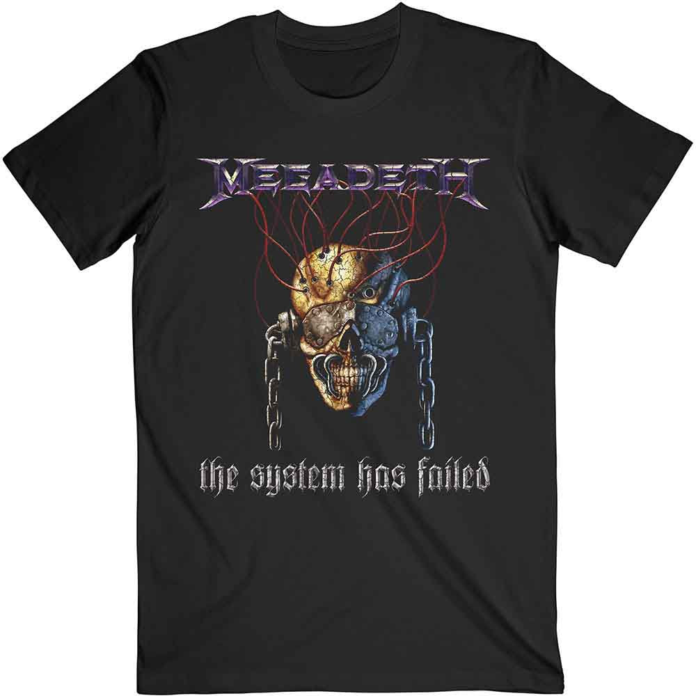 MEGADETH UNISEX T-SHIRT: SYSTEMS FAIL