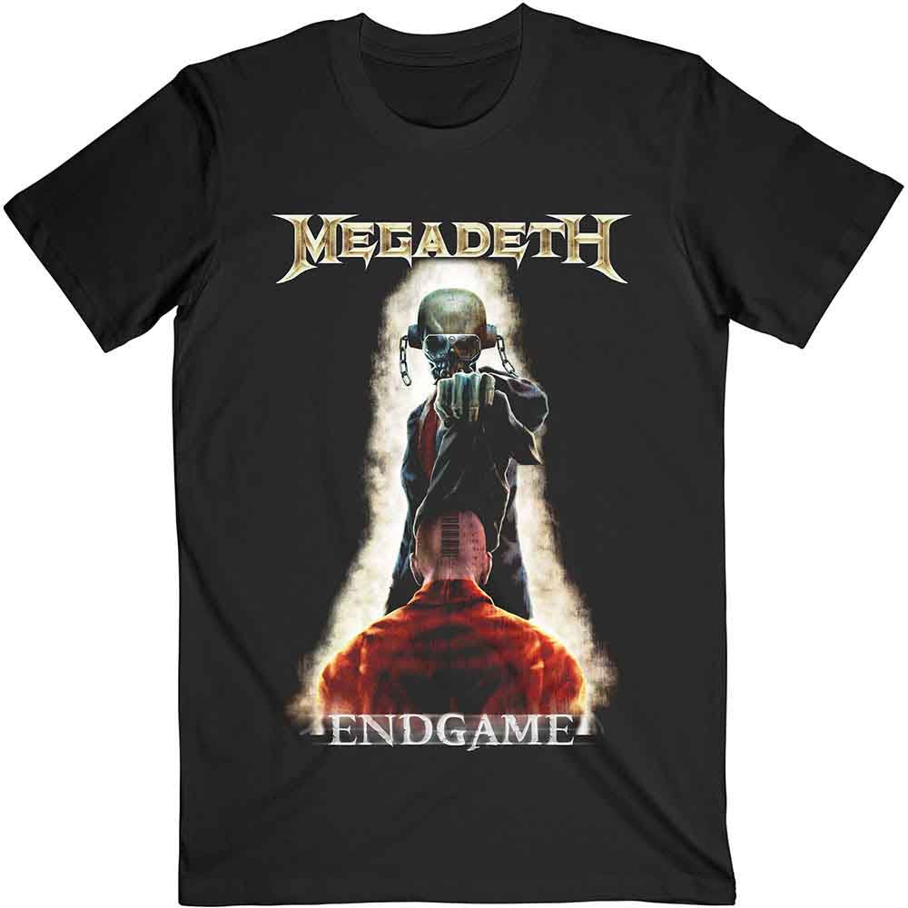 MEGADETH UNISEX T-SHIRT: VIC REMOVING HOOD