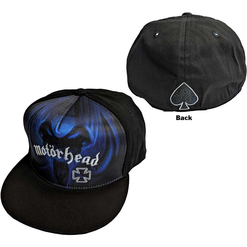 MOTORHEAD UNISEX SNAPBACK CAP: ROCK 'N' ROLL BLUE MONO