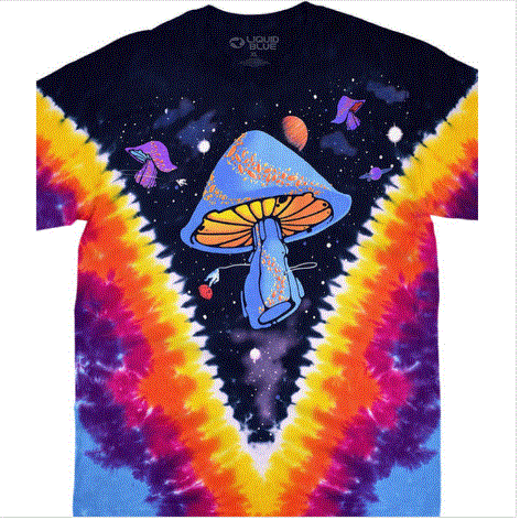 Space Shrooms Tie-Dye T-Shirt