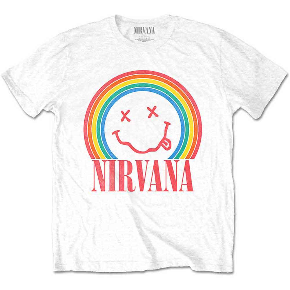 Nirvana Happy Face Rainbow T-Shirt