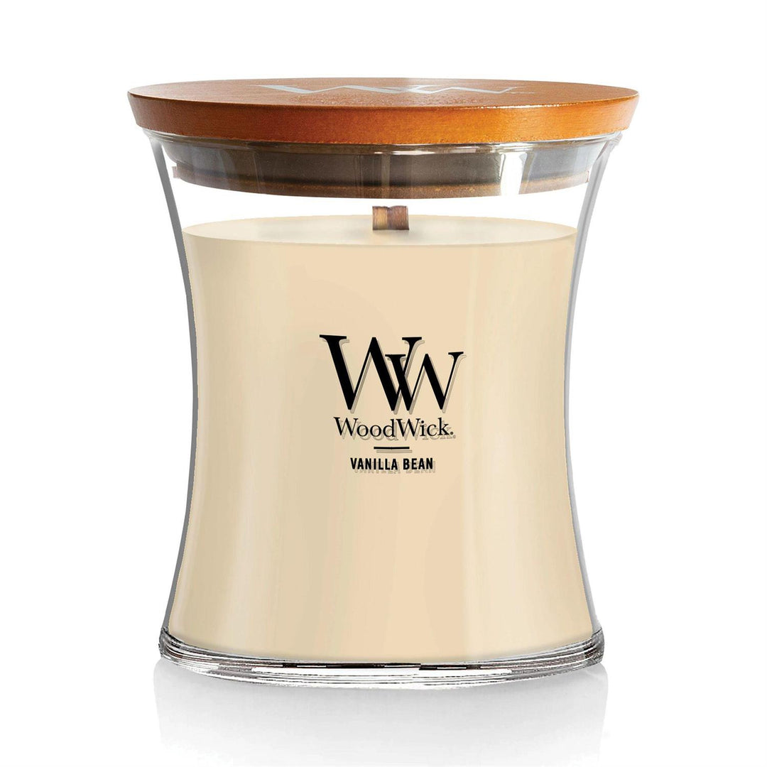 Woodwick Medium Hourglass Candle - Vanilla Bean
