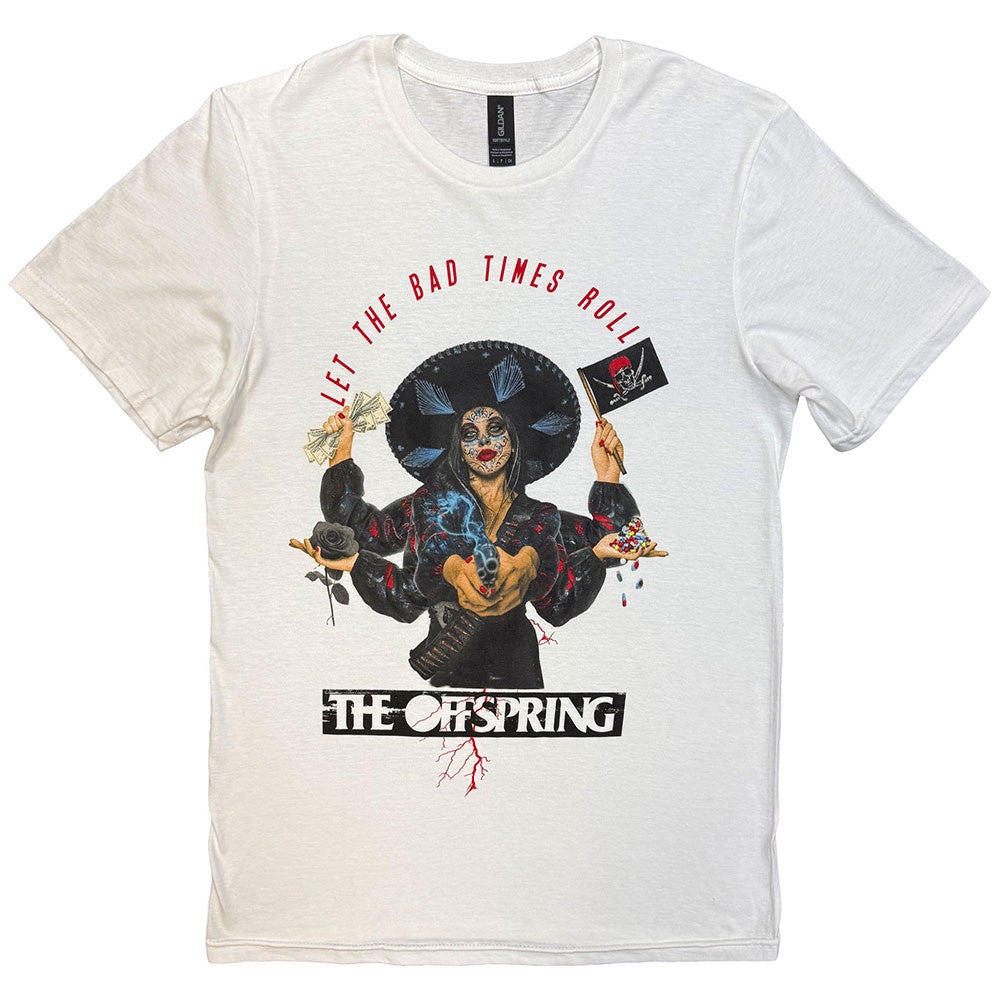 The Offspring Unisex T-Shirt: Shooting Gun (White)